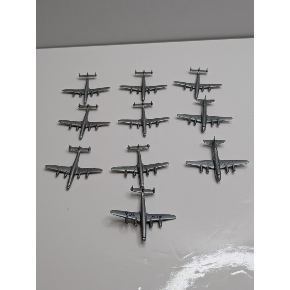 Vintage TCA Air Canada 10 Promotional Souvenir  7 Super Connie 1 Pin 2 Viscount